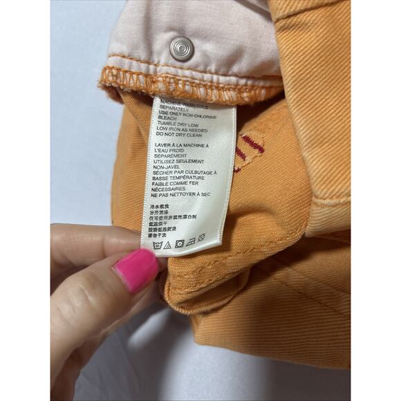 BDG Urban Outfitters Jeans Women's 25 Orange High Rise Taper Leg Mom Style Y2K - Picture 4 of 8